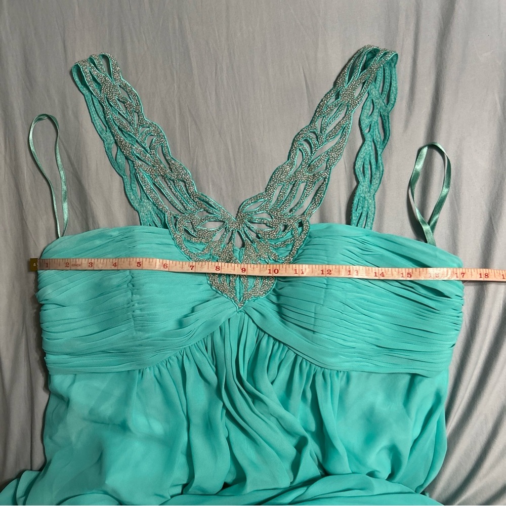 Amelia Couture Long‎ Dress | Green | Size 12 | NWT | D2 - Picture 10 of 14